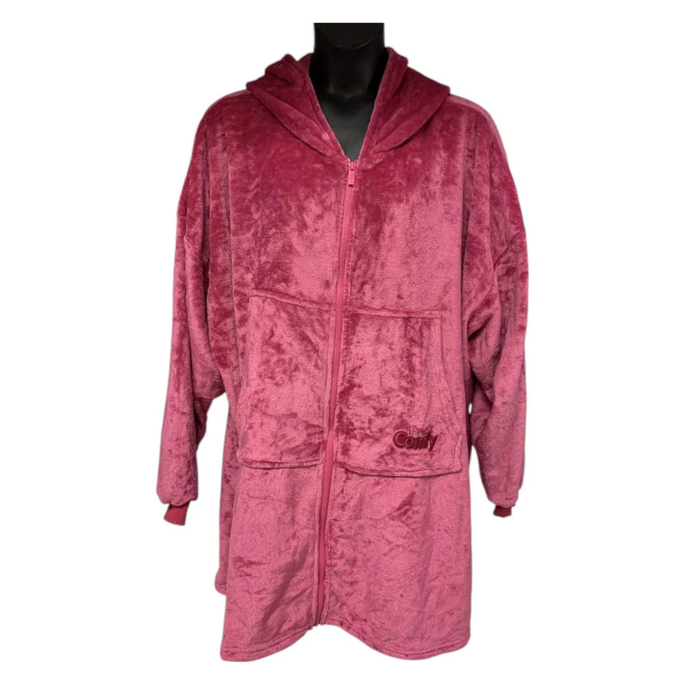 The Comfy Women's Dream Full Zip Wearable Blanket Burgundy -